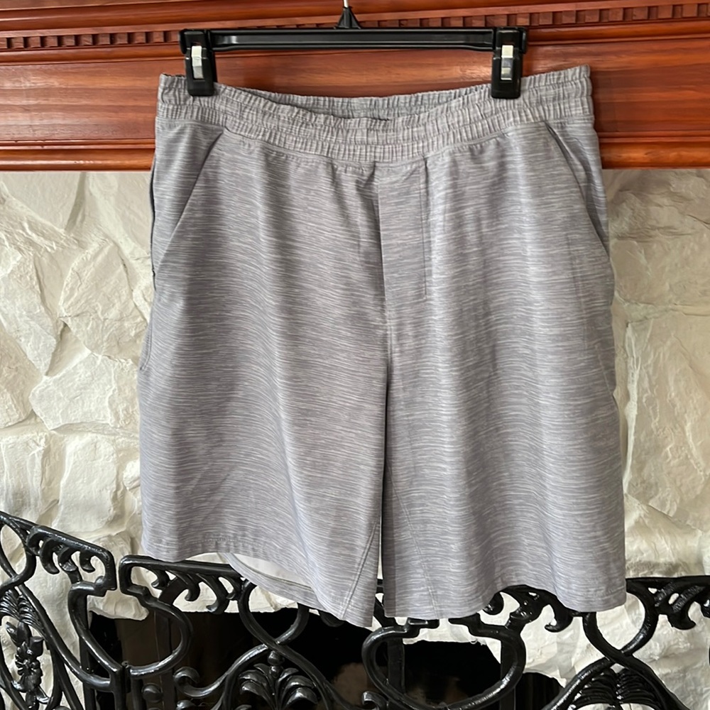 Grey lululemon pace breaker shorts with liner. Size large